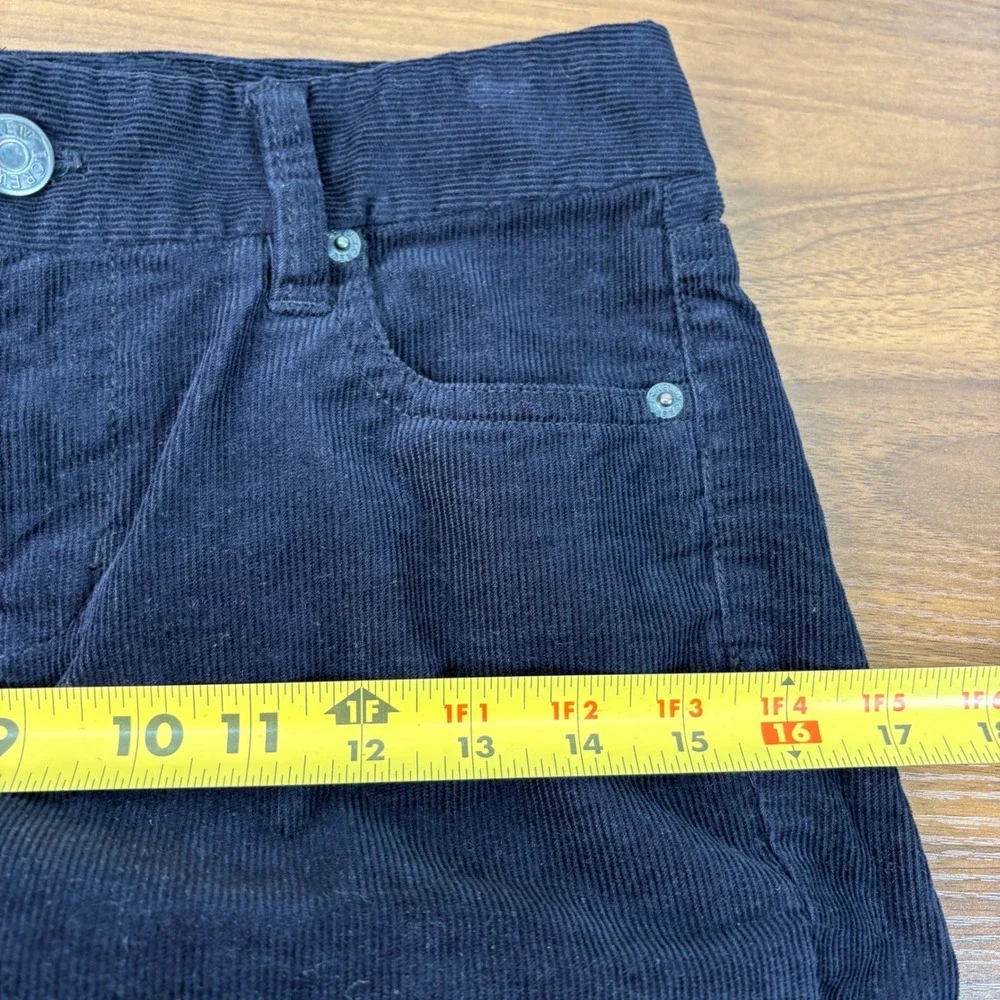 J.Crew Womens Navy Blue Corduroy Straight Leg Stretch Pants Size 25R NWOT Preppy